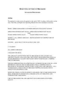 RESETTING OF CIRCUIT BREAKERS