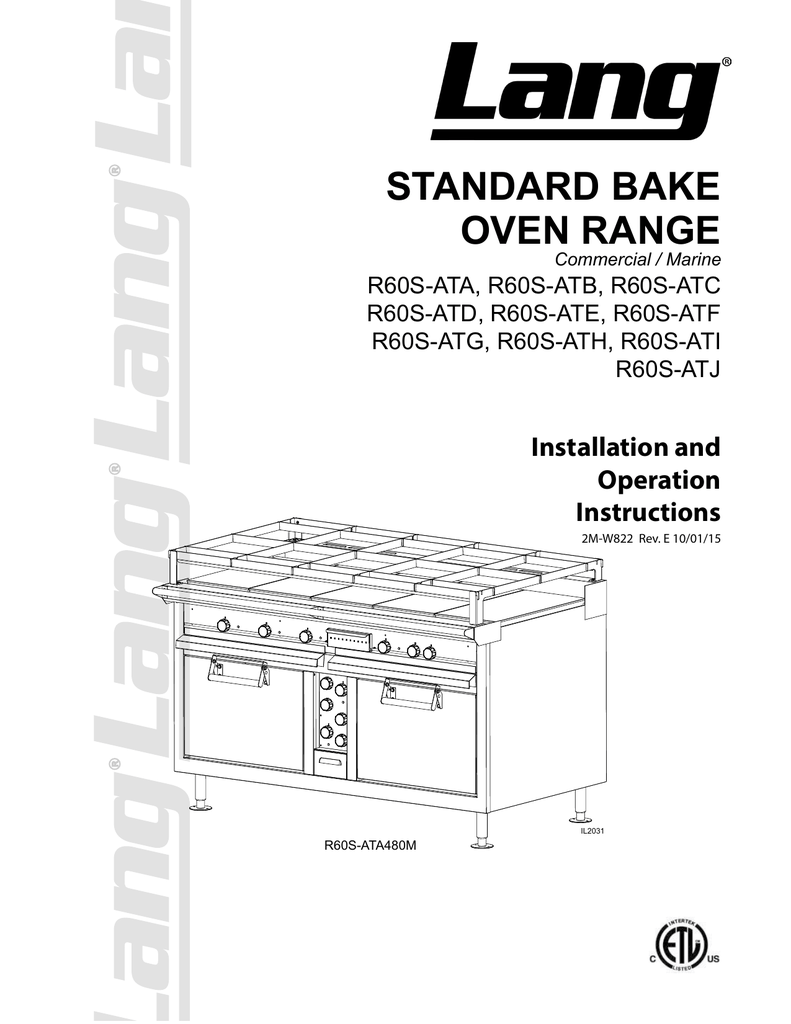 Lang 2A-50800-07 Standard Oven Tension Disc