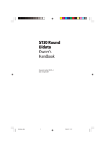 ST30 Round Bidata Owner`s Handbook