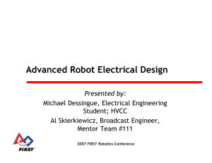 Advanced Robot Electrical Design