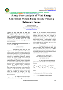 Steady State Analysis of Wind Energy Conversion System Using
