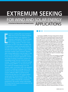 Extremum seeking for wind and solar energy applications