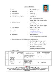 Dr.M. Venkata Ramanan