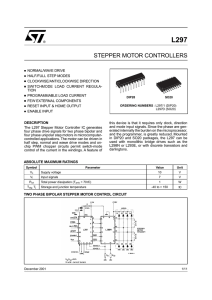 STEPPER MOTOR CONTROLLERS
