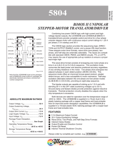 5804 BiMOS II UNIPOLAR STEPPER