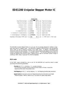 EDE1200 Unipolar Stepper Motor IC