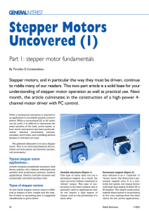 Stepper Motors Uncovered (1)