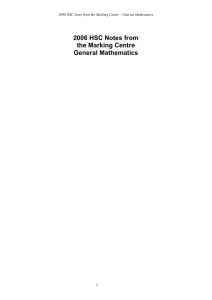 General Mathematics - Board of Studies Teaching and Educational