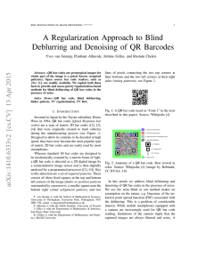 A Regularization Approach to Blind Deblurring and