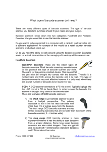 What type of barcode scanner do I need?