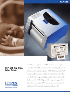 CLP-521 Bar Code/ Label Printer