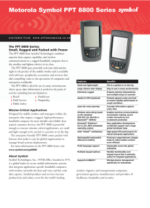 Motorola Symbol PPT8800 barcode scanner