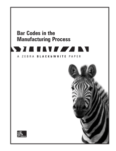 Bar Codes in the Manufacturing Process