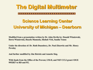 The Digital Multimeter - University of Michigan