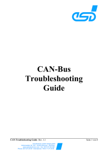 CAN-Bus Troubleshooting Guide