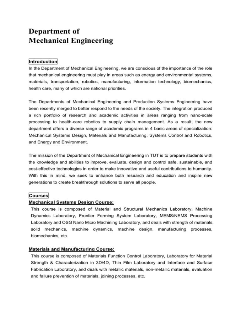 research proposal related to mechanical engineering