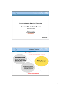 1 Introduction to Surgical Robotics