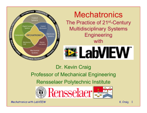 Mechatronics with LabVIEW Introduction