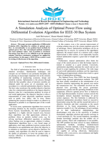 A Simulation Analysis of Optimal Power Flow using