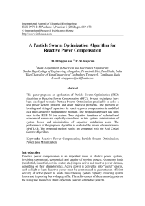 A Particle Swarm Optimization Algorithm for Reactive Power