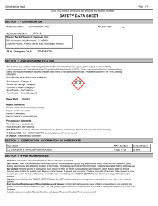 safety data sheet - Enviro Tech Chemical Services