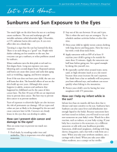 Sunburn - Intermountain Healthcare