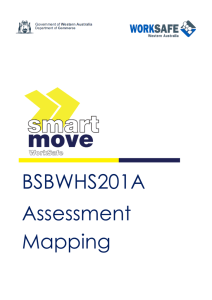 Assessment map - Individual unit of competency