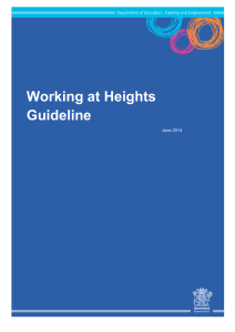 Working at heights guideline