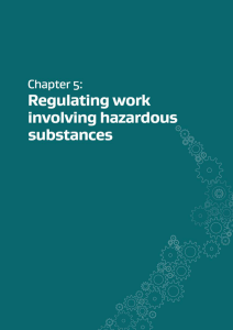 Regulating work involving hazardous substances