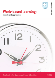 Work-based learning: models and approaches