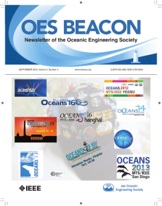 From the President - The IEEE Oceanic Engineering Society