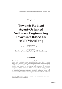 Towards Radical Agent-Oriented Software Engineering Processes