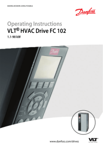 Danfoss VLT HVAC Drive FC 102 User`s Manual