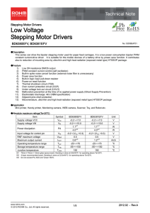 BD6380EFV, BD6381EFV : Motor Drivers