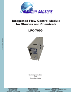 Integrated Flow Control Module for Slurries and