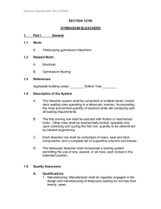 Bleacher Specification