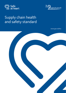 Supply chain health and safety standard