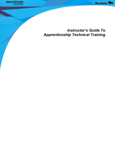 Instructor`s Guide To Apprenticeship Technical Training
