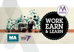 Modern Apprenticeships: Work, Earn and Learn