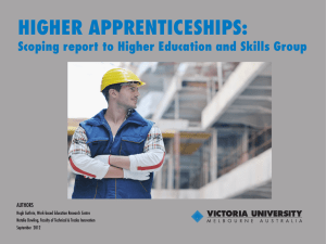 higher apprenticeships - Department of Education and Training
