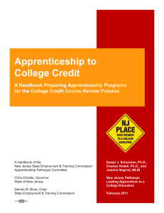 Apprenticeship to College Credit