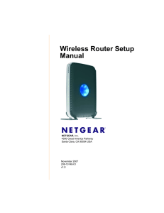 Wireless Router Setup Manual