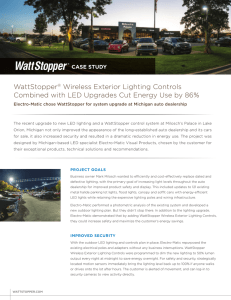 WattStopper® Wireless Exterior Lighting Controls Combined with