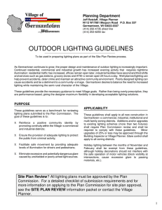 outdoor lighting guidelines