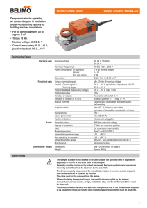Technical data sheet Damper actuator NM24A-SR