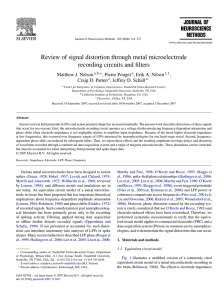 Review of signal distortion through metal microelectrode recording