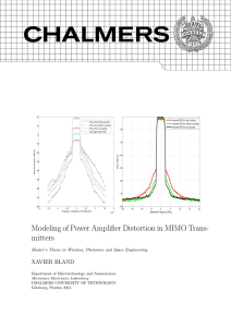 Modeling of Power Amplifier Distortion in MIMO Transmitters