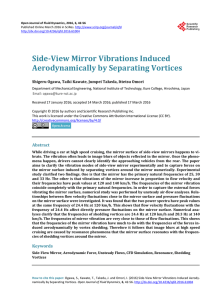 Side-View Mirror Vibrations Induced Aerodynamically by Separating