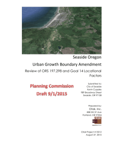 Seaside Oregon Urban Growth Boundary