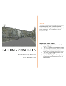 Guiding Principles - New Castle County
